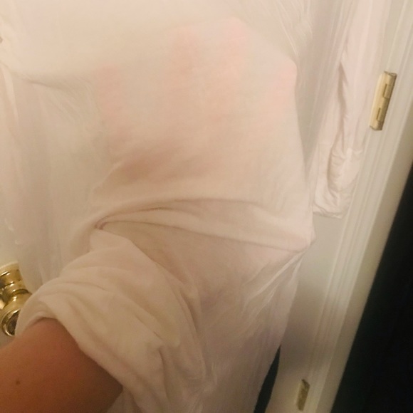 Black and white BCBG hi low hem top - Picture 4 of 5